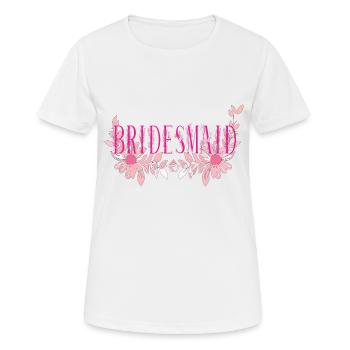 Demoiselle d’honneur - T-shirt respirant Femme - blanc - Devant - AI Model Female 172 dark (172cm)