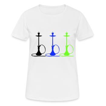 Narguilé - T-shirt respirant Femme - blanc - Devant - AI Model Female 172 dark (172cm)