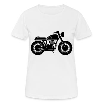 Moto - T-shirt respirant Femme - blanc - Devant - AI Model Female 172 dark (172cm)