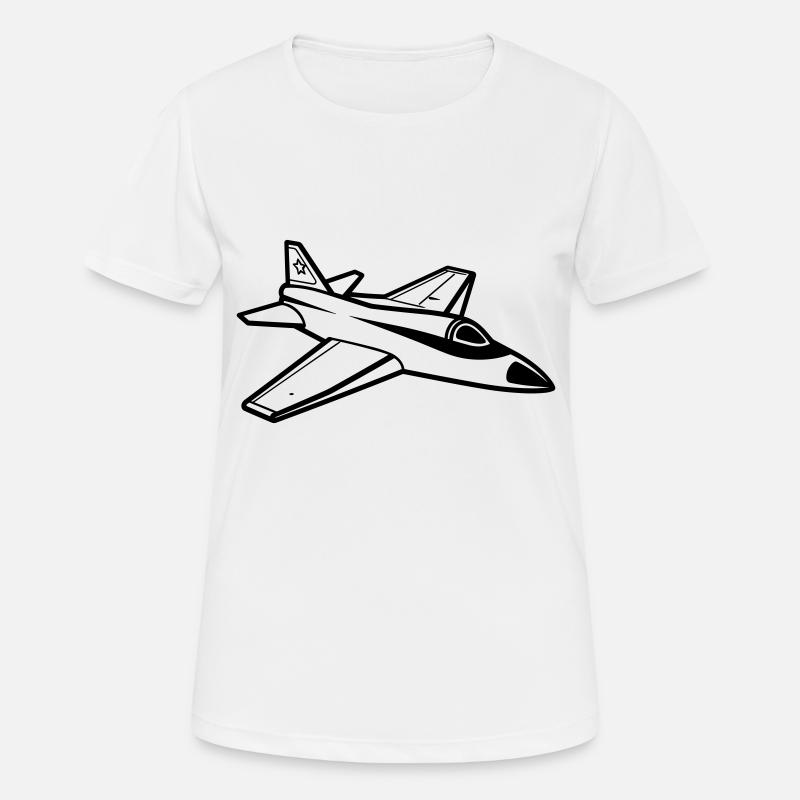 Fighter jet - Women's Breathable T-Shirt - white
