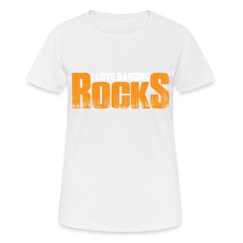 I Love Banging Rocks 4 - Frauen T-Shirt atmungsaktiv - Weiß - Vorne - AI Model Female 172 dark (172cm)