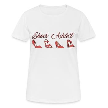 Shoes Addict - T-shirt respirant Femme - blanc - Devant - AI Model Female 172 dark (172cm)