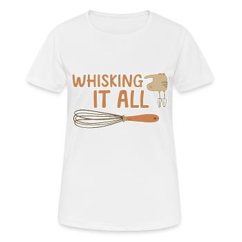 Fouetter tout 4 - T-shirt respirant Femme - blanc - Devant - AI Model Female 172 dark (172cm)