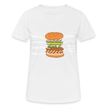 Vietnam Viet Banh Mi Brot Vietnamese I Geschenk - Frauen T-Shirt atmungsaktiv - Weiß - Vorne - AI Model Female 172 dark (172cm)