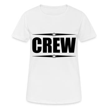 équipage - T-shirt respirant Femme - blanc - Devant - AI Model Female 172 dark (172cm)