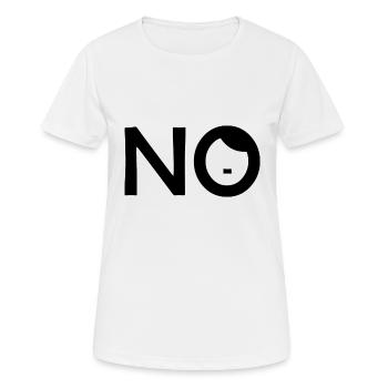No - Nein zu Rassismus - Antifaschist - Frauen T-Shirt atmungsaktiv - Weiß - Vorne - AI Model Female 172 dark (172cm)