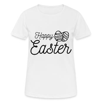 Joyeuse Pâques / Cadeau de Pâques - T-shirt respirant Femme - blanc - Devant - AI Model Female 172 dark (172cm)