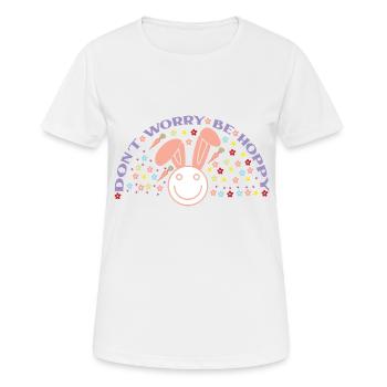 Including Worry Be Hoppy - Women's Breathable T-Shirt - white - Front - AI Model Female 172 dark (172cm)