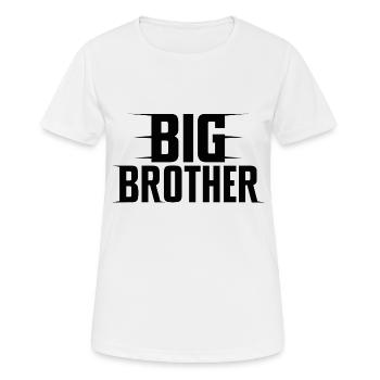 GROßER BRUDER - Frauen T-Shirt atmungsaktiv - Weiß - Vorne - AI Model Female 172 dark (172cm)