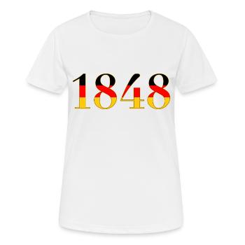 1848 - Women's Breathable T-Shirt - white - Front - AI Model Female 172 dark (172cm)