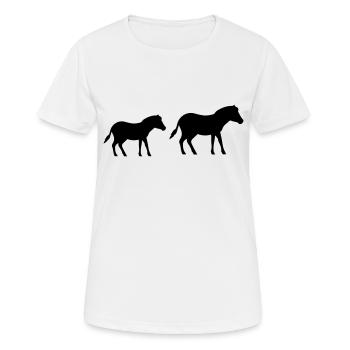 pferd pony 2 - Frauen T-Shirt atmungsaktiv - Weiß - Vorne - AI Model Female 172 dark (172cm)