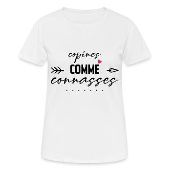 girlfriends as - Women's Breathable T-Shirt - white - Front - AI Model Female 172 dark (172cm)