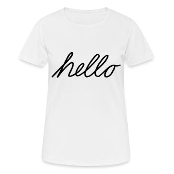 Tag der Handschrift - Frauen T-Shirt atmungsaktiv - Weiß - Vorne - AI Model Female 172 dark (172cm)