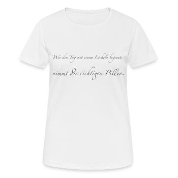smile - Women's Breathable T-Shirt - white - Front - AI Model Female 172 dark (172cm)