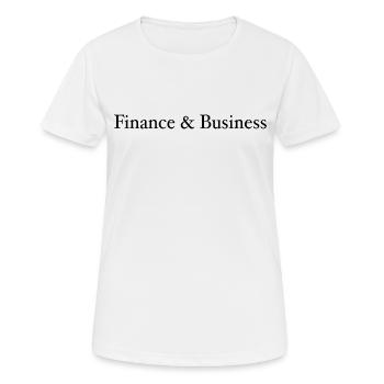Finanzen und Wirtschaft - Frauen T-Shirt atmungsaktiv - Weiß - Vorne - AI Model Female 172 dark (172cm)
