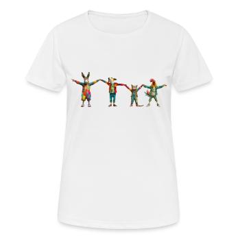 Stadtmusikanten "Team" - Frauen T-Shirt atmungsaktiv - Weiß - Vorne - AI Model Female 172 dark (172cm)