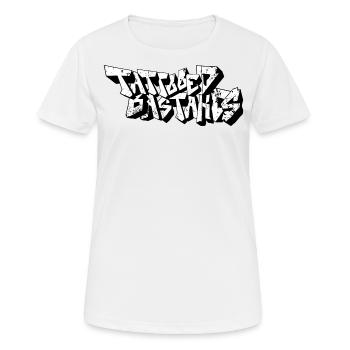 pulvérisateur tatouage graffiti artiste gangster urbain - T-shirt respirant Femme - blanc - Devant - AI Model Female 172 dark (172cm)