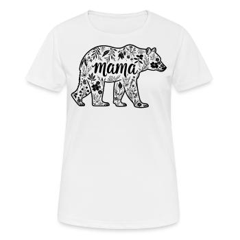 Mama Bear - Mama Bear - Women's Breathable T-Shirt - white - Front - AI Model Female 172 dark (172cm)