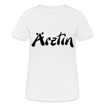 Ärztin - Frauen T-Shirt atmungsaktiv - Weiß - Vorne - AI Model Female 172 dark (172cm)