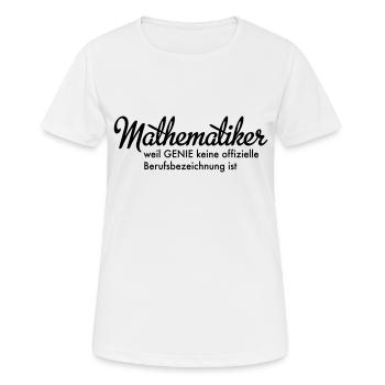 Mathematiker - Frauen T-Shirt atmungsaktiv - Weiß - Vorne - AI Model Female 172 dark (172cm)