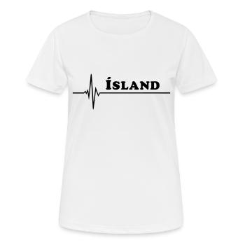 Island - T-shirt respirant Femme - blanc - Devant - AI Model Female 172 dark (172cm)