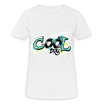 fraîche motif graffiti garçon - chemise cool pour les enfants - T-shirt respirant Femme - blanc - Devant - AI Model Female 172 dark (172cm)