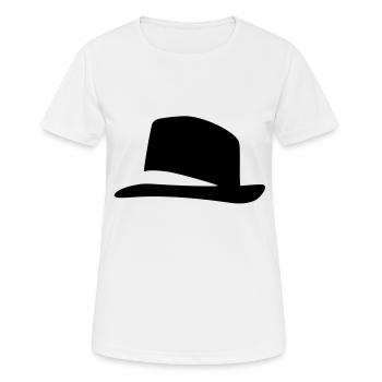 chapeau jackson - T-shirt respirant Femme - blanc - Devant - AI Model Female 172 dark (172cm)