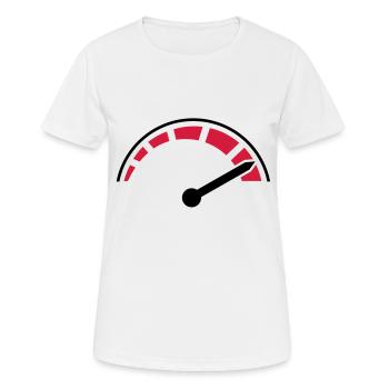 speed__f2 - T-shirt respirant Femme - blanc - Devant - AI Model Female 172 dark (172cm)
