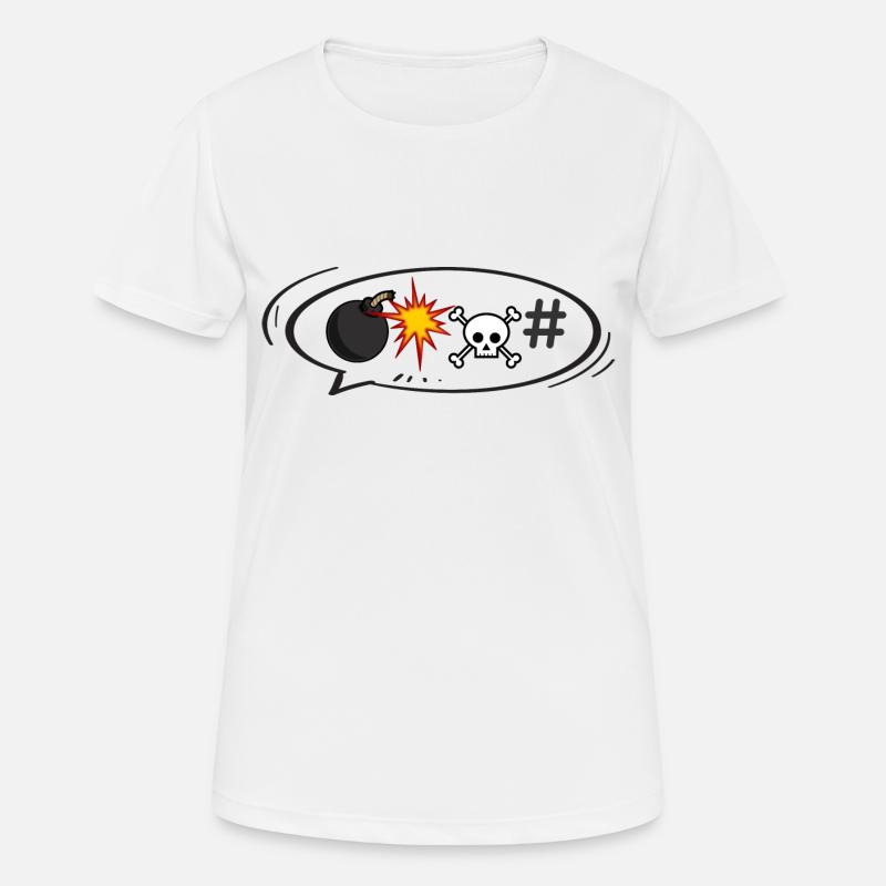 Rage speech bubble - Women's Breathable T-Shirt - white
