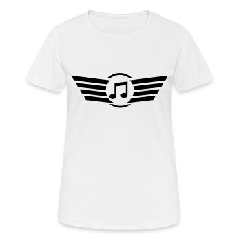 sound__logo__f1 - T-shirt respirant Femme - blanc - Devant - AI Model Female 172 dark (172cm)
