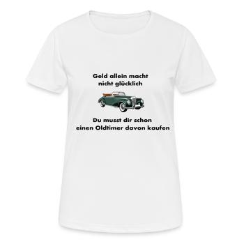 Oldtimer - Frauen T-Shirt atmungsaktiv - Weiß - Vorne - AI Model Female 172 dark (172cm)