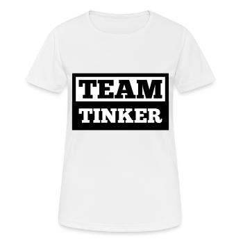 Team Tinker - Women's Breathable T-Shirt - white - Front - AI Model Female 172 dark (172cm)