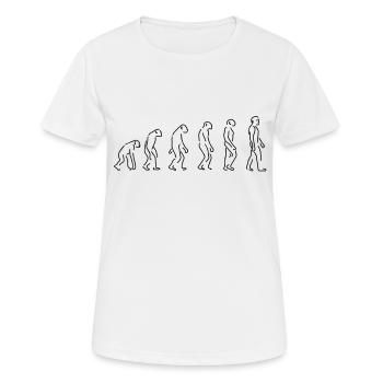 Evolution - T-shirt respirant Femme - blanc - Devant - AI Model Female 172 dark (172cm)