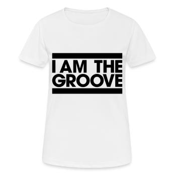 I am the Groove - Women's Breathable T-Shirt - white - Front - AI Model Female 172 dark (172cm)