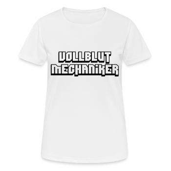 vollblut mechaniker - Frauen T-Shirt atmungsaktiv - Weiß - Vorne - AI Model Female 172 dark (172cm)
