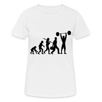 évolution développement équipe équipe sport club s - T-shirt respirant Femme - blanc - Devant - AI Model Female 172 dark (172cm)