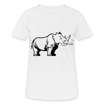 Rhino joint weed - Women's Breathable T-Shirt - white - Front - AI Model Female 172 dark (172cm)