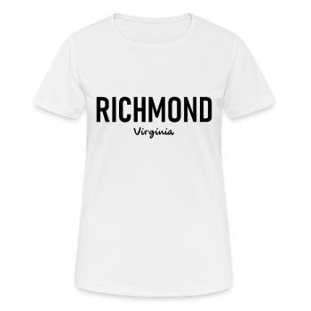 Richmond - Virginia - USA - United States America - Women's Breathable T-Shirt - white - Front - AI Model Female 172 dark (172cm)