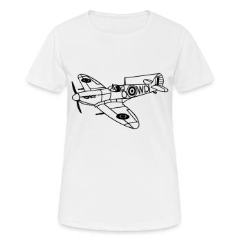Spitfire - T-shirt respirant Femme - blanc - Devant - AI Model Female 172 dark (172cm)