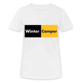 Winter Camper - Frauen T-Shirt atmungsaktiv - Weiß - Vorne - AI Model Female 172 dark (172cm)