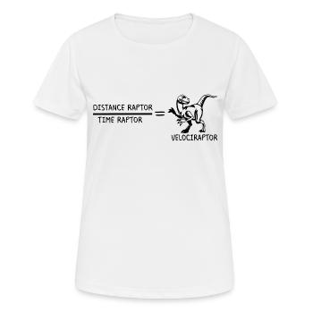 Velociraptor Geschenk Lehrerin Schule Professor - Frauen T-Shirt atmungsaktiv - Weiß - Vorne - AI Model Female 172 dark (172cm)
