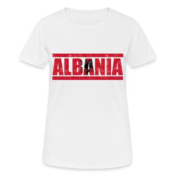 Albanien - Frauen T-Shirt atmungsaktiv - Weiß - Vorne - AI Model Female 172 dark (172cm)