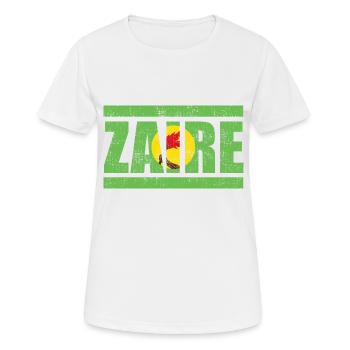 Zaire - Frauen T-Shirt atmungsaktiv - Weiß - Vorne - AI Model Female 172 dark (172cm)