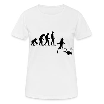 Diving Dive Dive - Women's Breathable T-Shirt - white - Front - AI Model Female 172 dark (172cm)