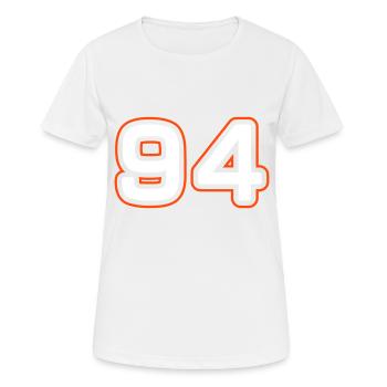 Symbole numérique 94 - T-shirt respirant Femme - blanc - Devant - AI Model Female 172 dark (172cm)