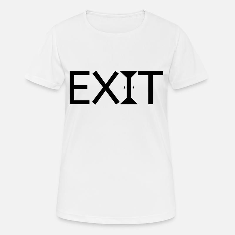 Exit - Women's Breathable T-Shirt - white