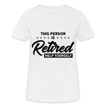 Ruhestand Rente Rentner Rente 2022 Geschenk - Frauen T-Shirt atmungsaktiv - Weiß - Vorne - AI Model Female 172 dark (172cm)