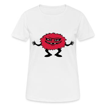 Dangereux monstre comique poilu - T-shirt respirant Femme - blanc - Devant - AI Model Female 172 dark (172cm)