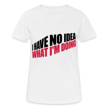 Aucune idée - T-shirt respirant Femme - blanc - Devant - AI Model Female 172 dark (172cm)