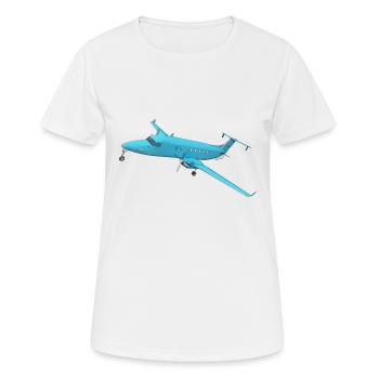 Avions commerciaux bimoteurs - T-shirt respirant Femme - blanc - Devant - AI Model Female 172 dark (172cm)